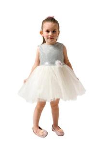Simli Kız Çocuk Doğum Günü Elbisesi Tütü Elbise